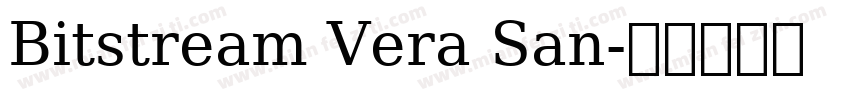 Bitstream Vera San字体转换